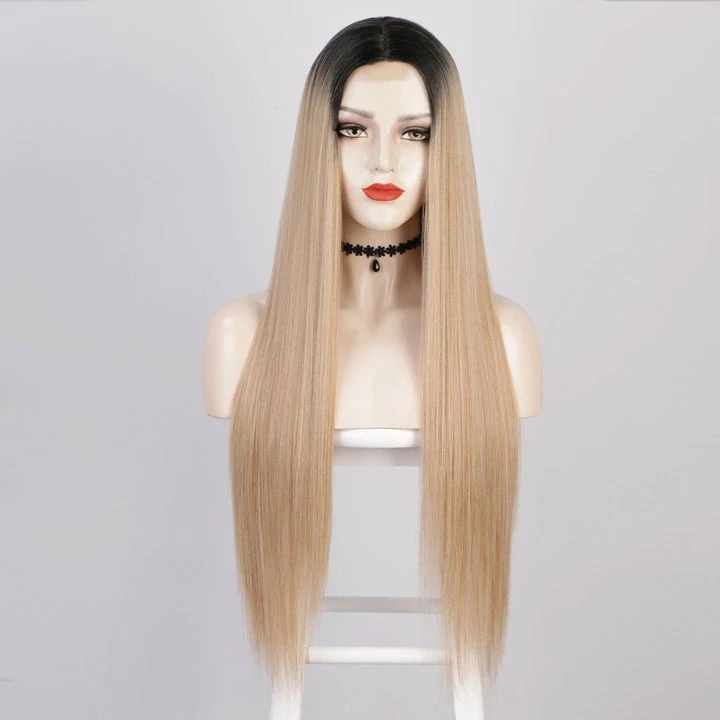 Unzzy MULTICOLOR LONG STRAIGHT WIG KF82139 4 Unzzy MULTICOLOR LONG STRAIGHT WIG KF82139