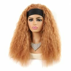Unzzy BLONDE AND BLACK LONG CURLY WIG KF82135 Newest Wig