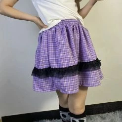 Unzzy Harajuku High Waist Pleated Skirt （Multiple Colors） KF82627