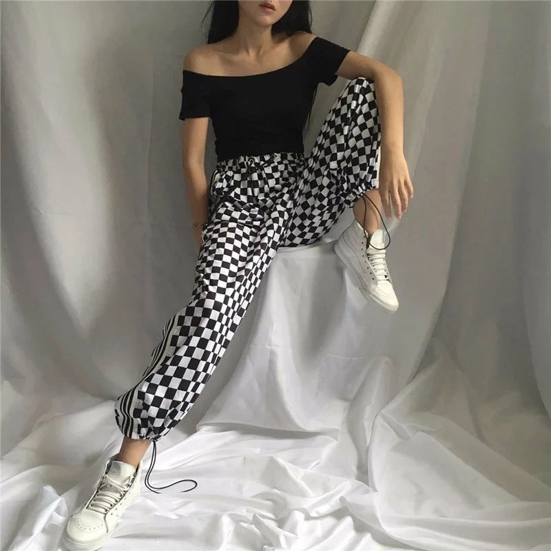 Unzzy HOT SALE Harajuku Plaid Pants KF90152 6 Unzzy HOT SALE Harajuku Plaid Pants KF90152