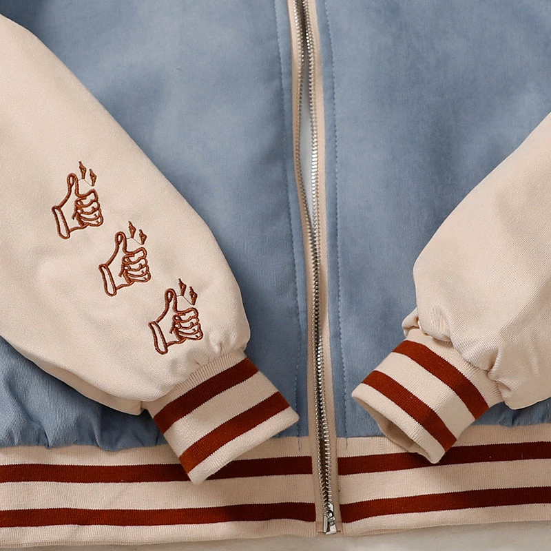 Unzzy HOT SALE Fashion Baseball Uniform Autumn Coat KF81571 3 Unzzy HOT SALE Fashion Baseball Uniform Autumn Coat KF81571