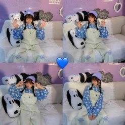 Unzzy Fashion Casual Denim Overalls KF81569