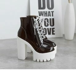 Unzzy Harajuku Fashion Transparent Shoes KF20124