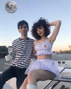 Kfashionstyle Pastel Blue Dolly Swimsuit KF30181