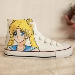 Unzzy SAILOR MOON Hand-painted Shoes KF7016 HOT SALE