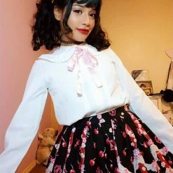 Kfashionstyle White Chiffon Top KF30163 Tops