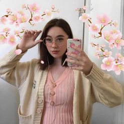 Unzzy V-neck Knit Dress KF50110