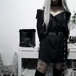 Unzzy Korean Fashion Shirt Skirt Dress KF2361 HOT SALE