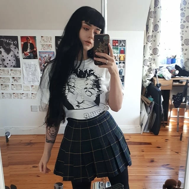 Unzzy HOT SALE Vintage High Waist Plaid Skirt KF50131 3 Unzzy HOT SALE Vintage High Waist Plaid Skirt KF50131