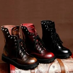 Unzzy Fashion Punk Martin Boots KF20122 HOT SALE