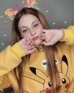 Unzzy Pikachu Sweater Hoodie KF25022