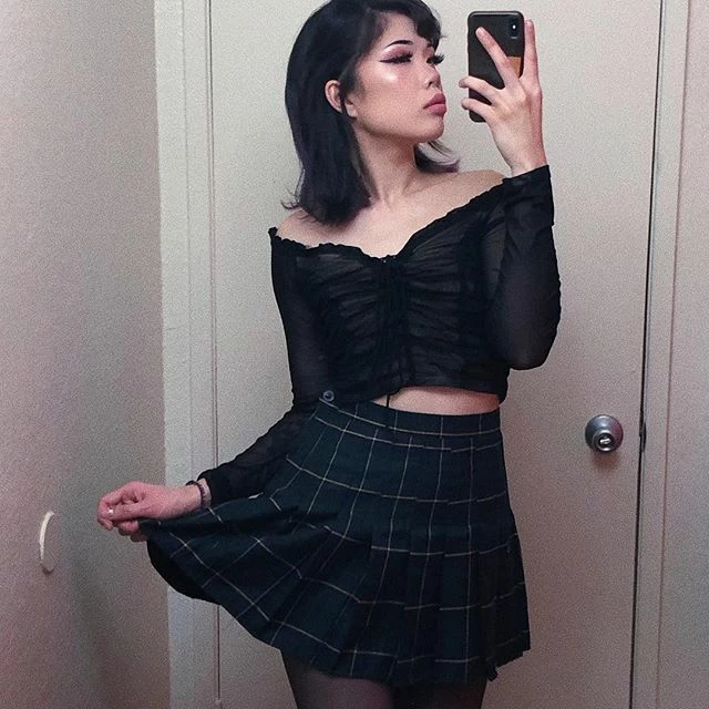 Unzzy HOT SALE Vintage High Waist Plaid Skirt KF50131 1 Unzzy HOT SALE Vintage High Waist Plaid Skirt KF50131