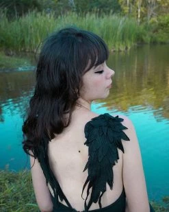 Unzzy HOT SALE Harajuku Angel Devil Wings Couple Dress KF250311