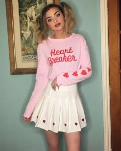 Unzzy High Waist Pleated Skirt KF24065