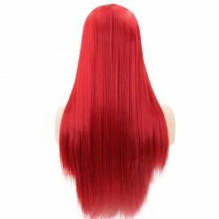 Unzzy HOT SALE RED LONG STRAIGHT WIG KF82207