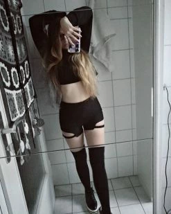 Unzzy Hip Hop Irregular Stitching Plaid Skirt KF50514 HOT SALE