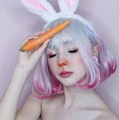 Unzzy Silver Pink Gradient Wig KF25007 HOT SALE