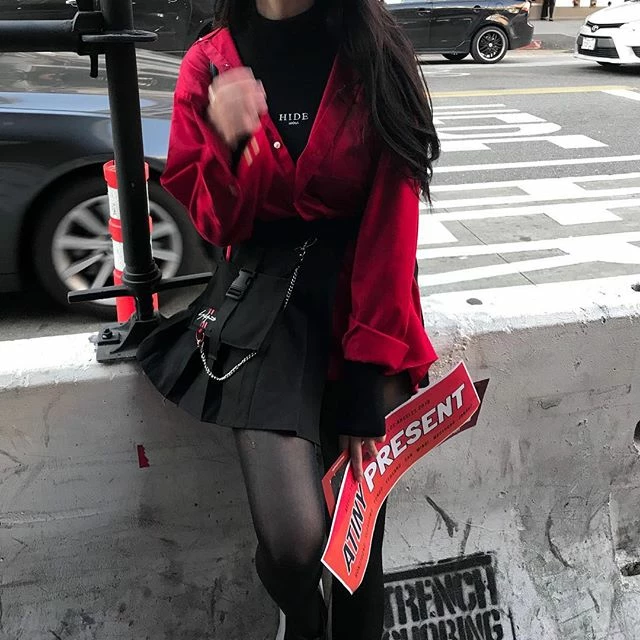 Unzzy HOT SALE Ulzzang Black Plaid Skirt KF90116 7 Unzzy HOT SALE Ulzzang Black Plaid Skirt KF90116