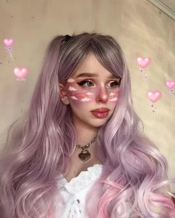 Unzzy Pink Gradient Wig KF25008 HOT SALE