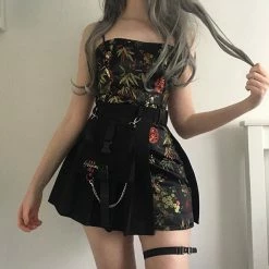 Unzzy HOT SALE Ulzzang Black Plaid Skirt KF90116 19 Unzzy HOT SALE Ulzzang Black Plaid Skirt KF90116