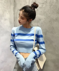 Unzzy Knit Long Sleeve Sweater KF2354 HOT SALE