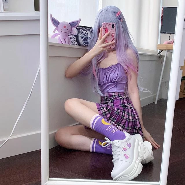 Unzzy Pastel Love Laser Sneakers KF90141 3 Unzzy Pastel Love Laser Sneakers KF90141