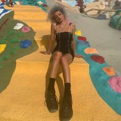 Unzzy Black Denim Skirt KF90522 HOT SALE