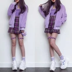 Unzzy Plaid Pleated Skirt KF90410 16 Unzzy Plaid Pleated Skirt KF90410