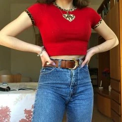 Unzzy Vintage Red T-shirt KF90511