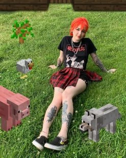 Unzzy Irregular Leg Loop Pleated Skirt KF90739 HOT SALE