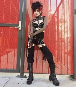 Unzzy Chic Black Pants KF90591 13 Unzzy Chic Black Pants KF90591