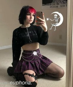 Unzzy Ulzzang High Waist Pleated Skirt KF24105 HOT SALE