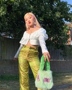 Unzzy HOT SALE Chain Green Pants KF90549 21 Unzzy HOT SALE Chain Green Pants KF90549