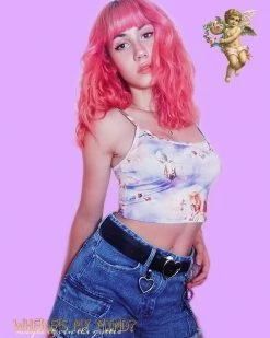 Unzzy Angel Blue Vest KF90314 Tops