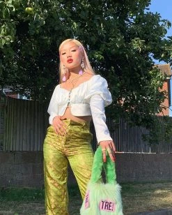 Unzzy HOT SALE Chain Green Pants KF90549 23 Unzzy HOT SALE Chain Green Pants KF90549