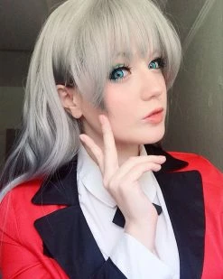 Unzzy White Long Hair Wig KF24085