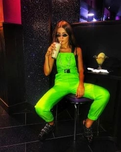 Unzzy HOT SALE Grunge Green Strap Pants KF90760 14 Unzzy HOT SALE Grunge Green Strap Pants KF90760