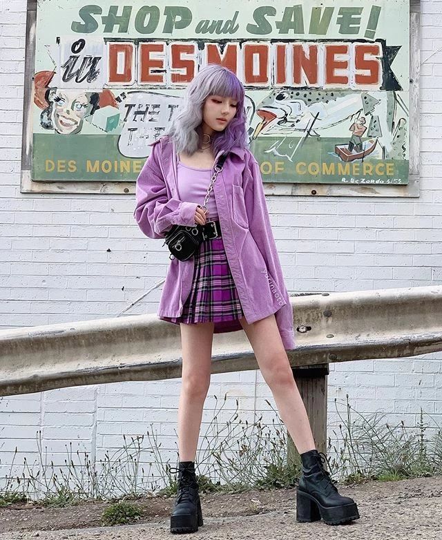 Unzzy Plaid Pleated Skirt KF90410 3 Unzzy Plaid Pleated Skirt KF90410