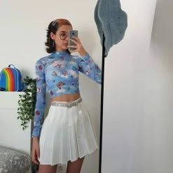 Unzzy High Waist Pleated Skirt KF30212 HOT SALE