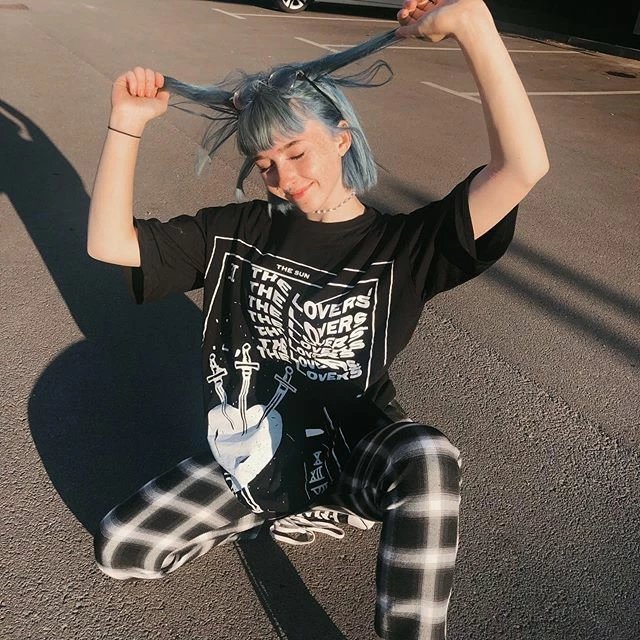 Unzzy Korean Lattice Wide Leg Pants KF50114 1 Unzzy Korean Lattice Wide Leg Pants KF50114