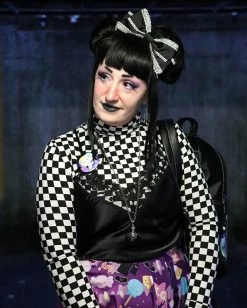 Unzzy High Collar Plaid Long-sleeved T-shirt KF20067 22 Unzzy High Collar Plaid Long-sleeved T-shirt KF20067