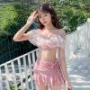 Unzzy Pink Two Piece Swimsuit KF82661