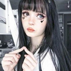 Unzzy HOT SALE Harajuku Long Roll Wig KF90119