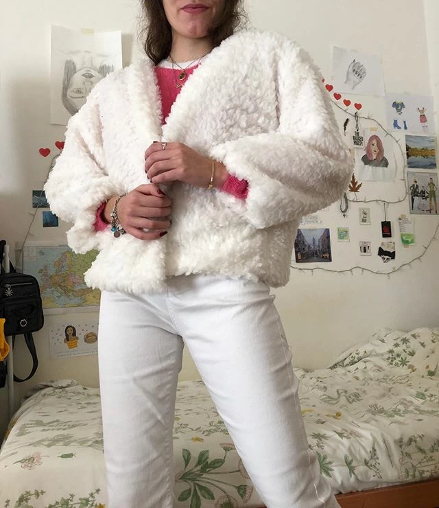 Unzzy Chic Lamb Hair Coat KF21703 HOT SALE 4 Unzzy Chic Lamb Hair Coat KF21703 HOT SALE