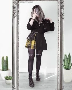 Unzzy HOT SALE Ulzzang Black Plaid Skirt KF90116 31 Unzzy HOT SALE Ulzzang Black Plaid Skirt KF90116