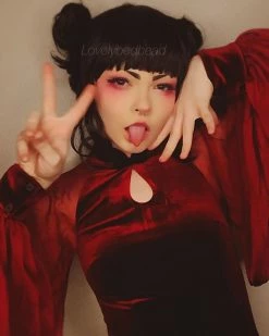 Unzzy Punk Red Cheongsam KF9385