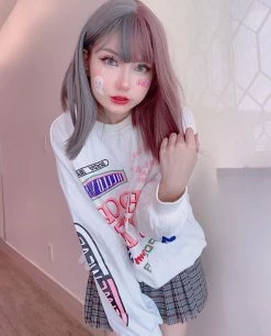 Unzzy Purple Gray Wig KF90446 HOT SALE