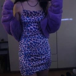 Unzzy Purple Jacket + Suspender Skirt KF9582