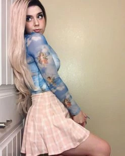 Unzzy Angel Mesh Top KF90242 HOT SALE