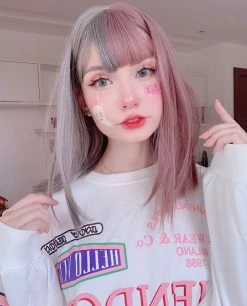 Unzzy Purple Gray Wig KF90446 HOT SALE